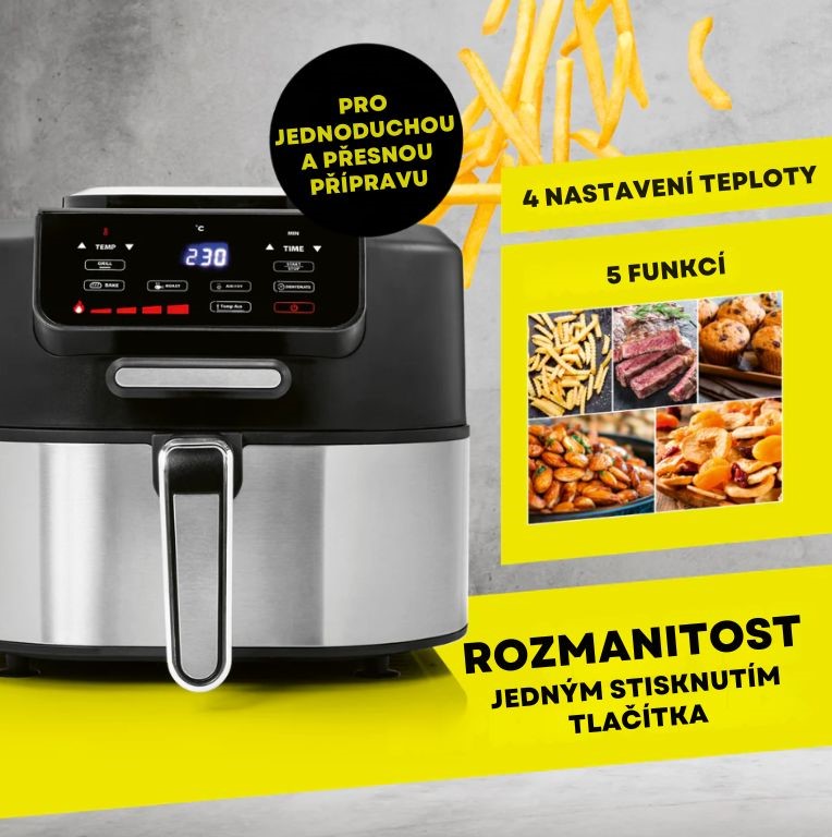 GourmetMaxx Horkovzdušná fritéza FryBBQ 19177 (6)